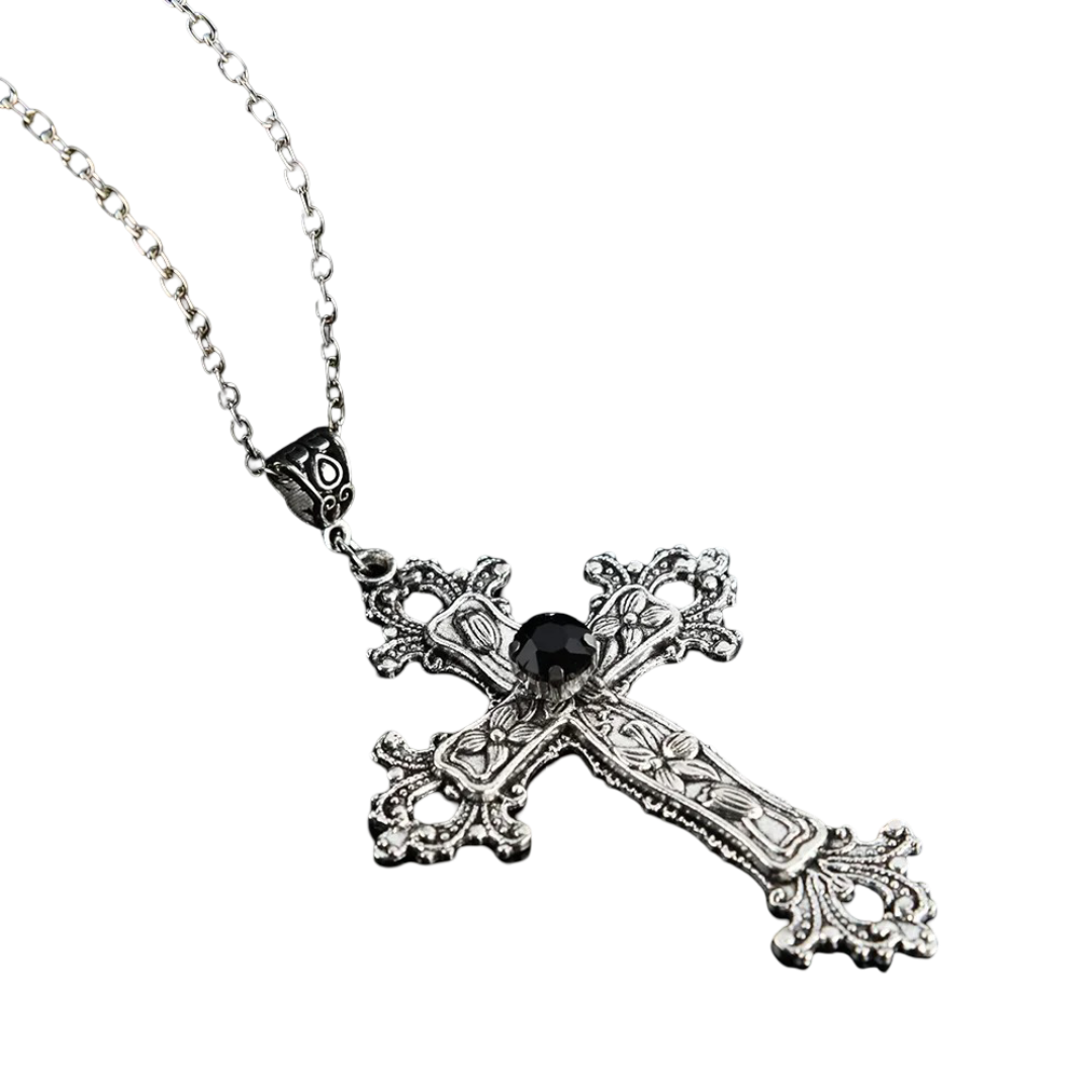 cross-shaped necklace yk2