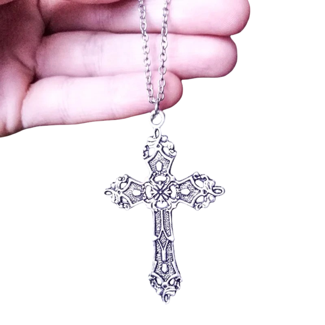 cross-shaped necklace yk2