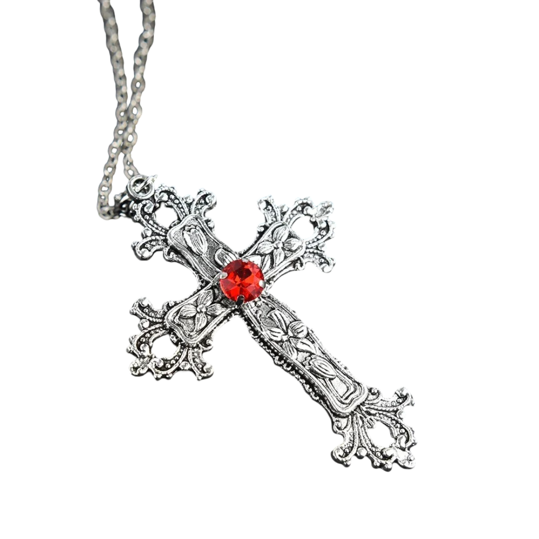 cross-shaped necklace yk2