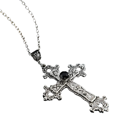cross-shaped necklace yk2