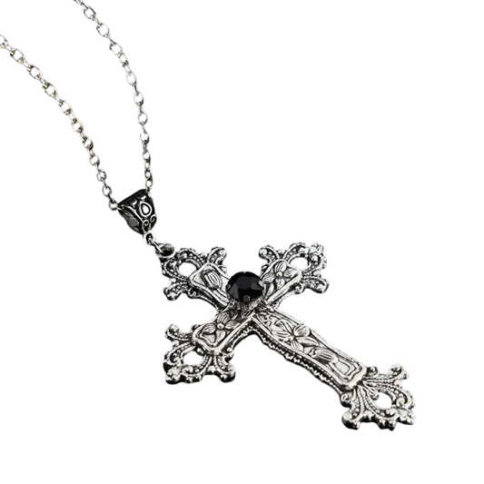 cross-shaped necklace yk2