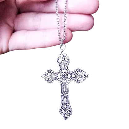 cross-shaped necklace yk2